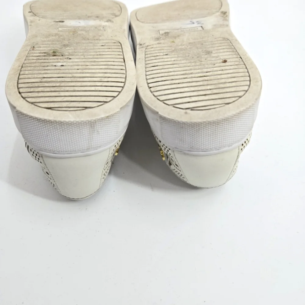 Tory Burch Roselle‎ Sneakers White Laser Cut Leather